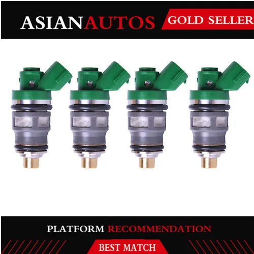 Подходит для Suzuki DF40-DF50 1999-2010 15710-87J0 набор из 4 топливных форсунок
