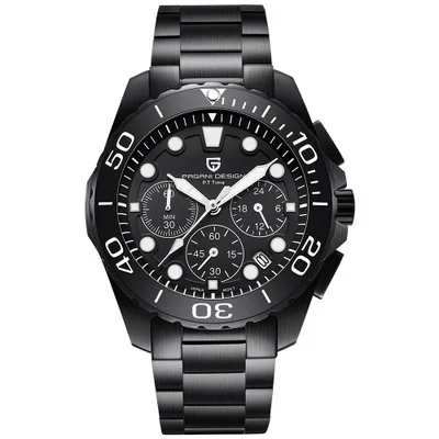  Top marque de luxe PAGANI DESIGN hommes lumineux montre à Quartz mode bracelet en acier calendrier 