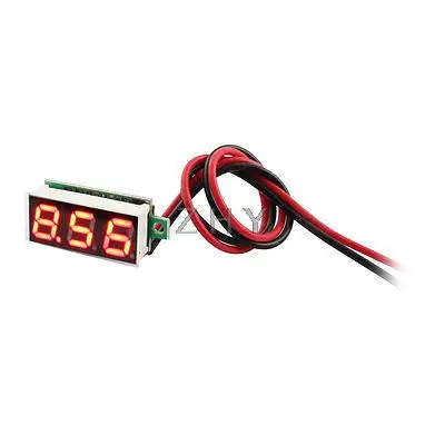 DC 2,5 V-30 V красный цифра 3-Биты отображение напряжения на светодиодном дисплее Тестер Панель датчика вольтметр