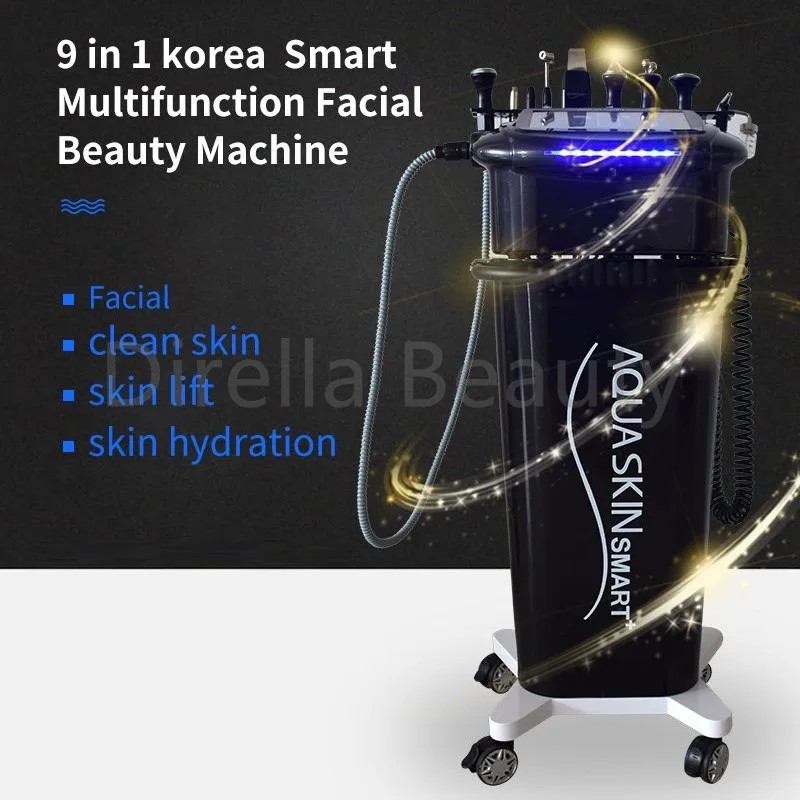 10 in1 Hydro Facial Lifting Skin Care Lon Galvanic Oxygen Jet Skin Management Skin Whitening Aqua Peeling Beauty Salon Equipment