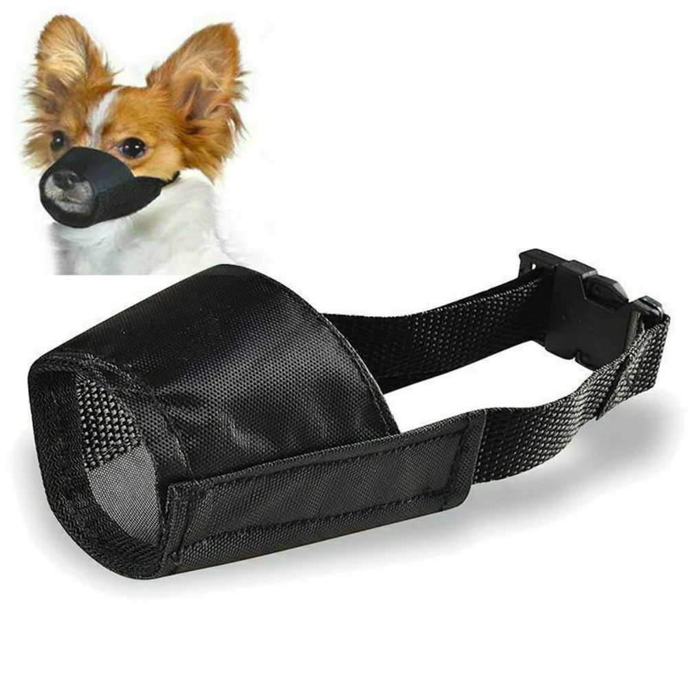 Adjustable Pet Mouth Cover Anti Biting Chewing Barking Masks Breathable Dog Muzzle Barrier Accessories | Дом и сад