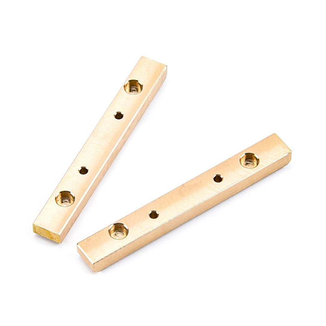 

2PCS 1:24 RC Car Brass Boulder Bars Nerf Bars Rock Rails for 1/24 Axial SCX24 90081 Girder Strengthen Upgrade Accessories