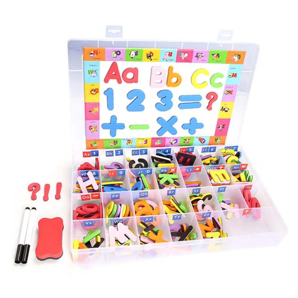 

Classroom Magnetic Letters Kit Double-Side Magnet Board Alphabet Letters For Kids Spelling And Learning High Quality