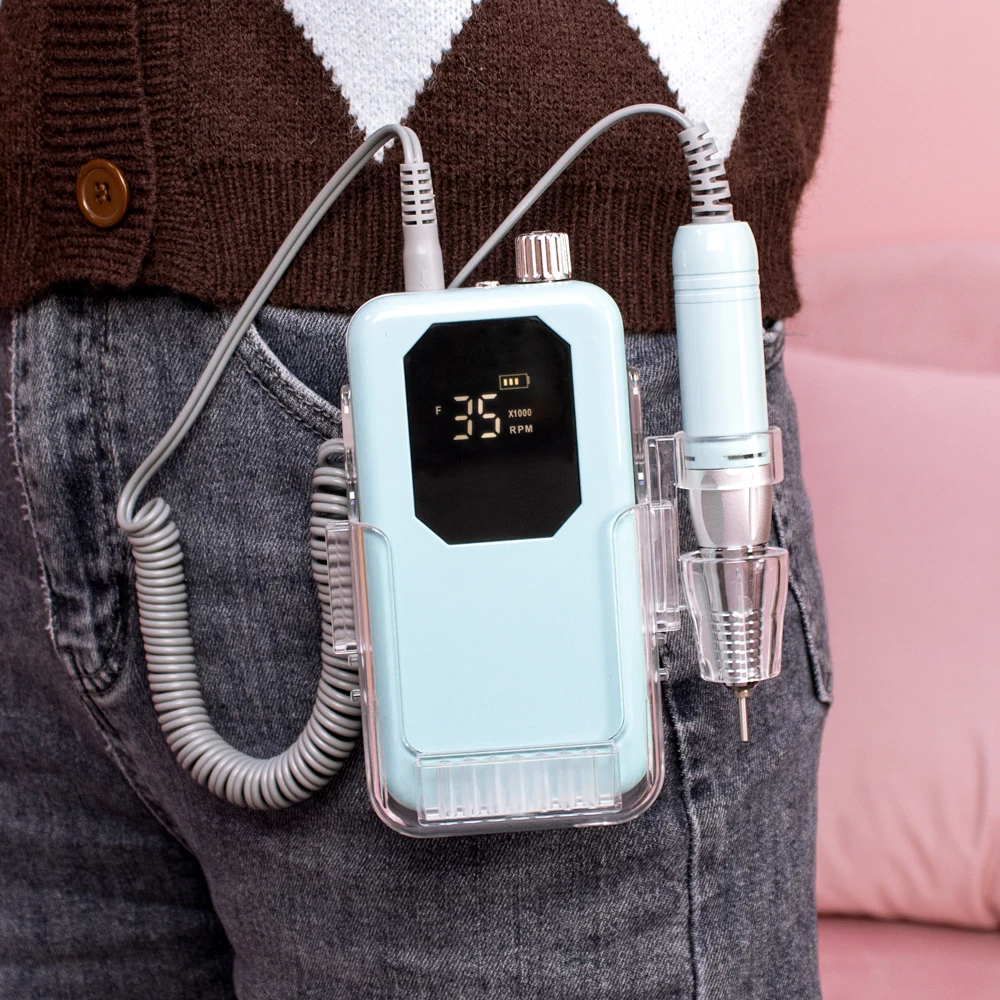 Portable Cordless Electric Nail Drill Machine 35000rpm Drill