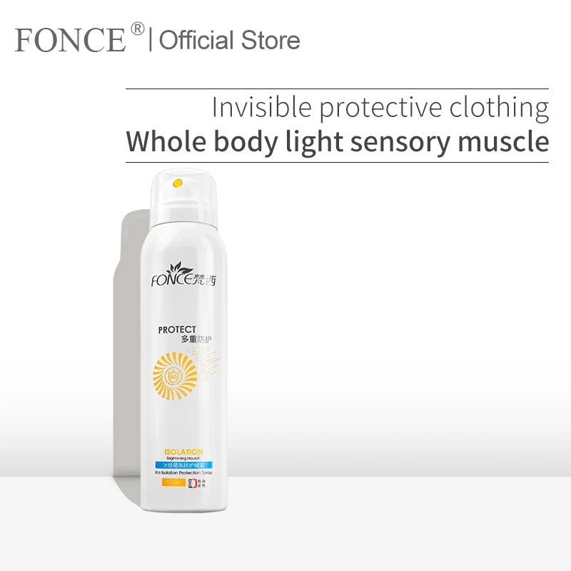 Fonce корейский ледяной грипп Солнцезащитный спрей 150 мл SPF 50 отбеливающий для кожи