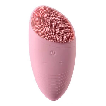 

Facial Cleansing Brush Sonic Vibration Mini Face Cleaner Silicone Deep Pore Cleaning Electric Waterproof Massage