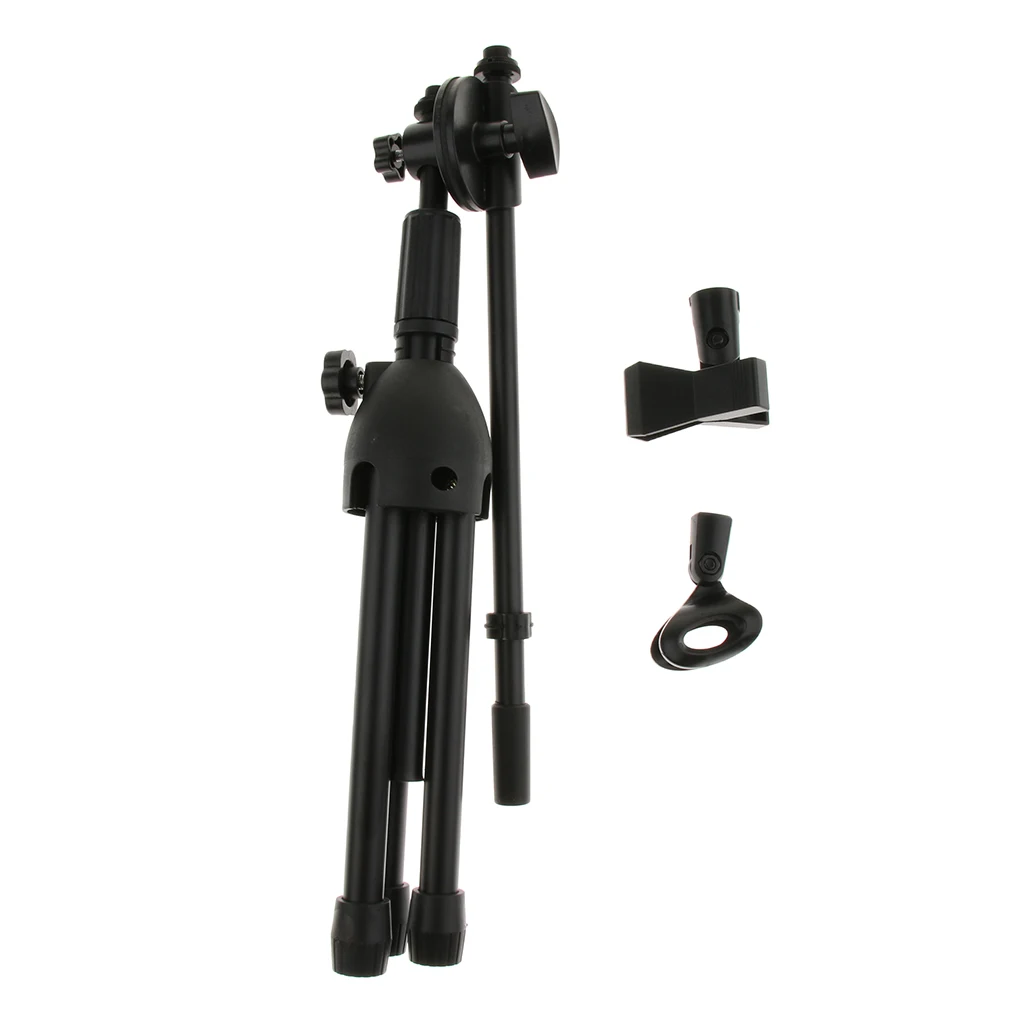 

Microphone Tripod Stand Mic Floor Stand Adjustable Boom For Podcasting