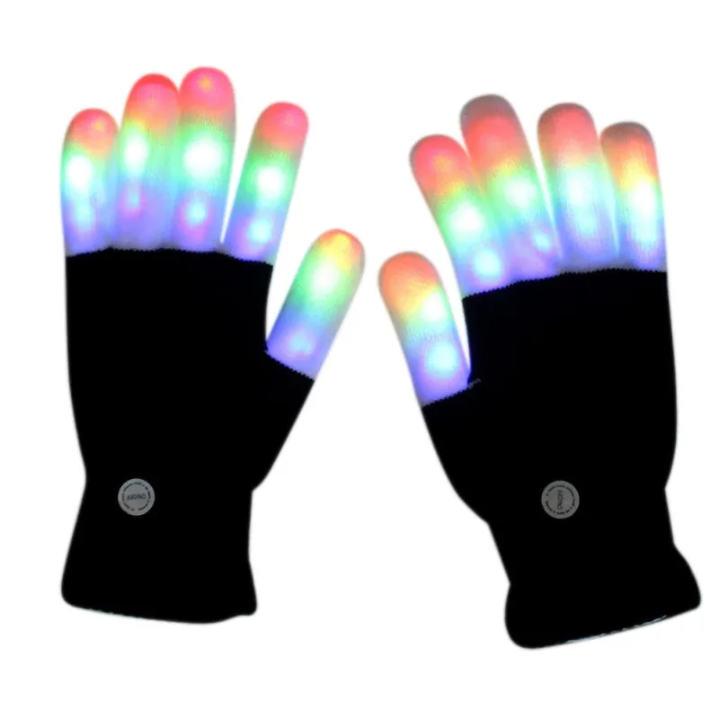 2019 новинка из двух предметов на Хэллоуин, Детский костюм перчатки со светодиодами теплые перчатки со светодиодами 7 режима света
