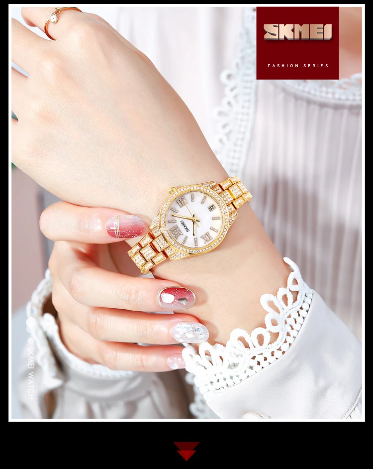 Skmei 1741 Luxury Diamond Women Watches description image