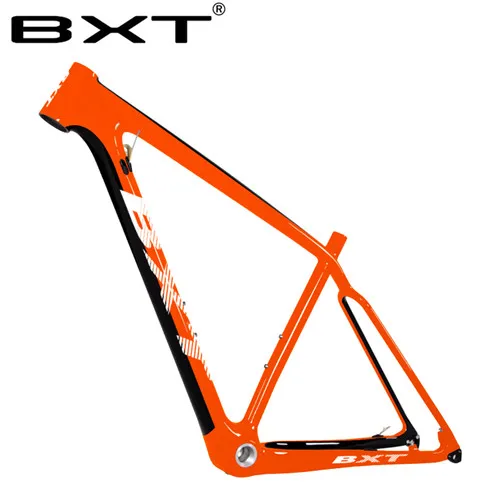 half orange 2 Рама карбоновая для горного велосипеда 29er Boost 148*12 мм MTB велосипедная рама дисковый тормоз полностью карбоновая рама 29er S/M/L карбоновая рама - Цвет: half orange 2