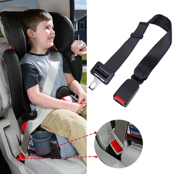 

25--80CM Car Seat Belt Belt Clip Extension Seatbelt Extender Adjustable Safety Belt Buckles Plug Universal Interior Accessories