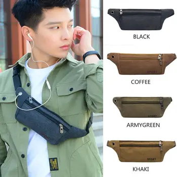 

2020 New Running Bum Bag Fanny Pack Travel Waist Money Belt Zip Hiking Pouch Wallet