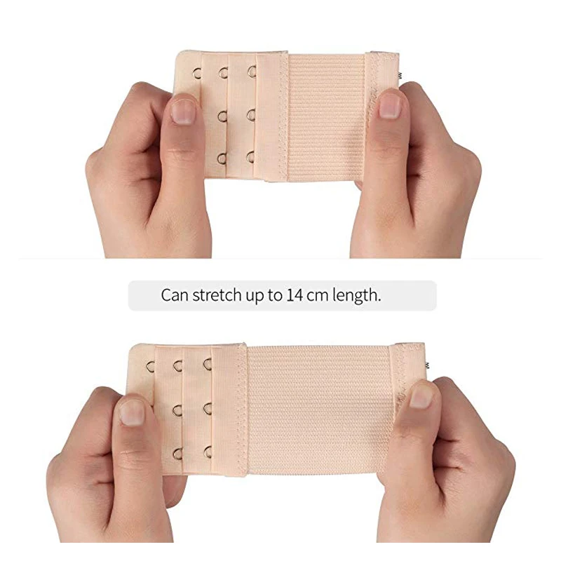 9 Pcs Women Bra Sretched Extension Buckle Elastic Stretchy Bra Extension Strap Hot Sale