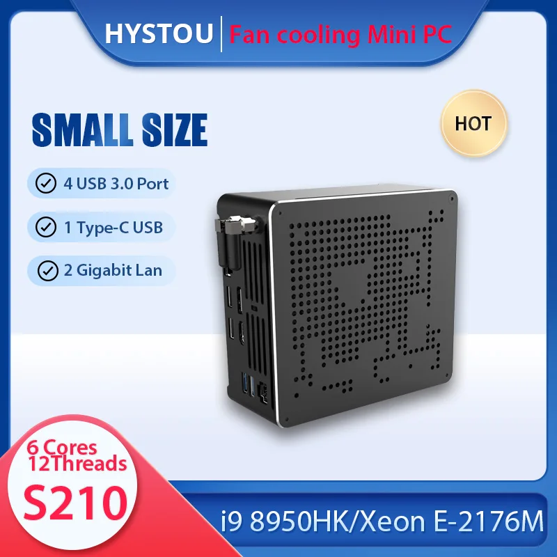 Супер мини ПК Core i9 10980HK 8950HK i7 8750H 4K HD Blu Ray Windows 10 клиент NVME SSD Настольный Linux i5 8300H