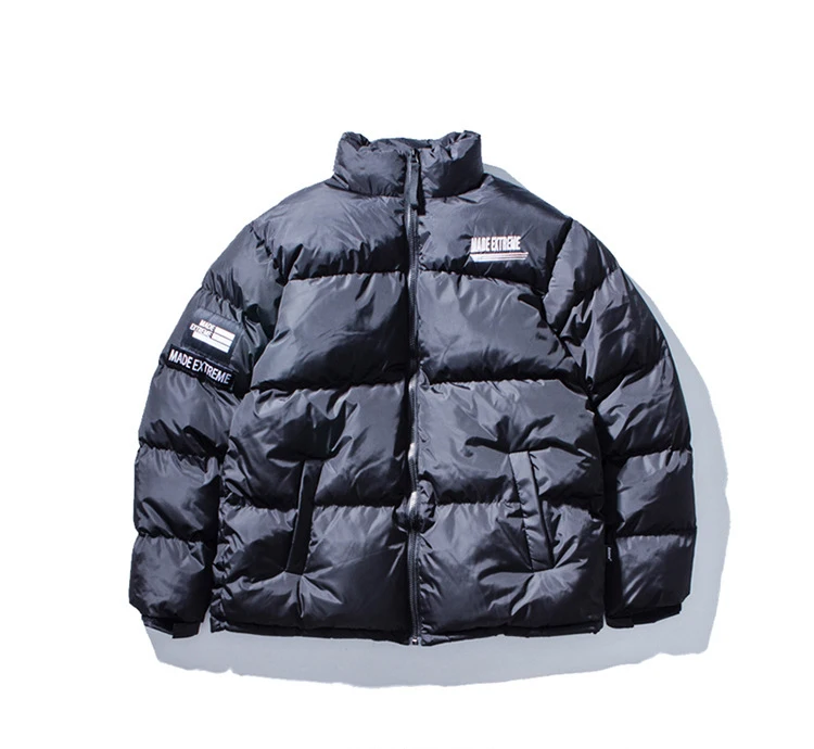 Seveyfan Марка NEW FASHION Hi Street в стиле «хип-хоп» мужские парки Цвет блока лоскутное Теплая плотная куртка зимняя Повседневное верхняя одежда с рисунком для мальчиков R2449