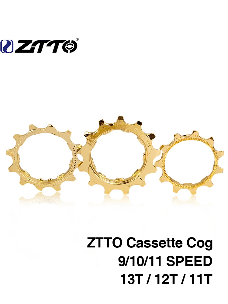 ZTTO MTB Road Bike Steel Cassette Gold Cog 11//12//13T Cogs Freewheel Bike Parts