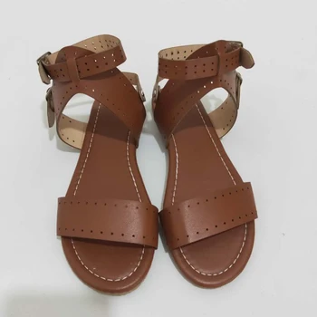 

Women's Classic Sewing Sandals Woman Casual Ankle Wrap Flats Ladies Summer Beach Shoes Female Plus Size Shoes Women 2020