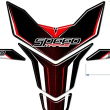For Triumph Speed Street Triple Daytona Motorcycle Tank Pad Protector Sticker Fish Bone Stickers 2015 2016 2017 2018 2019 2020 protective fish bone style motorcycle reflective oil tank sticker black grey