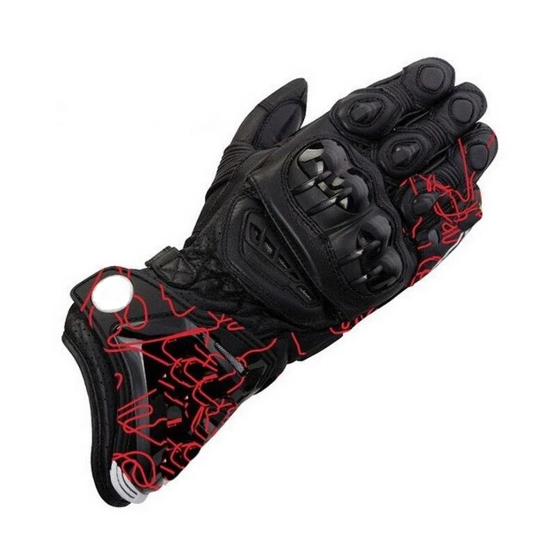 Motorcycle Long Gloves Racing Motorbike Motocross Riding Cowhide Gloves - Цвет: Model-1