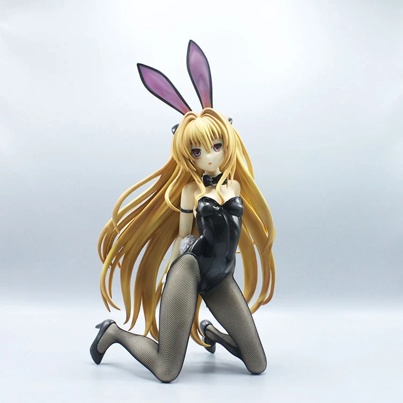 

31cm japanese anime ToLove Darkness PVC action figure toys sexy Bunny girl Darkness collectible model toys adult gift
