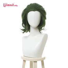 L-email парик клоун Джокер Косплей парики Хэллоуин Arthur Fleck косплей парик мужской зеленый кудрявый парик термостойкие синтетические волосы