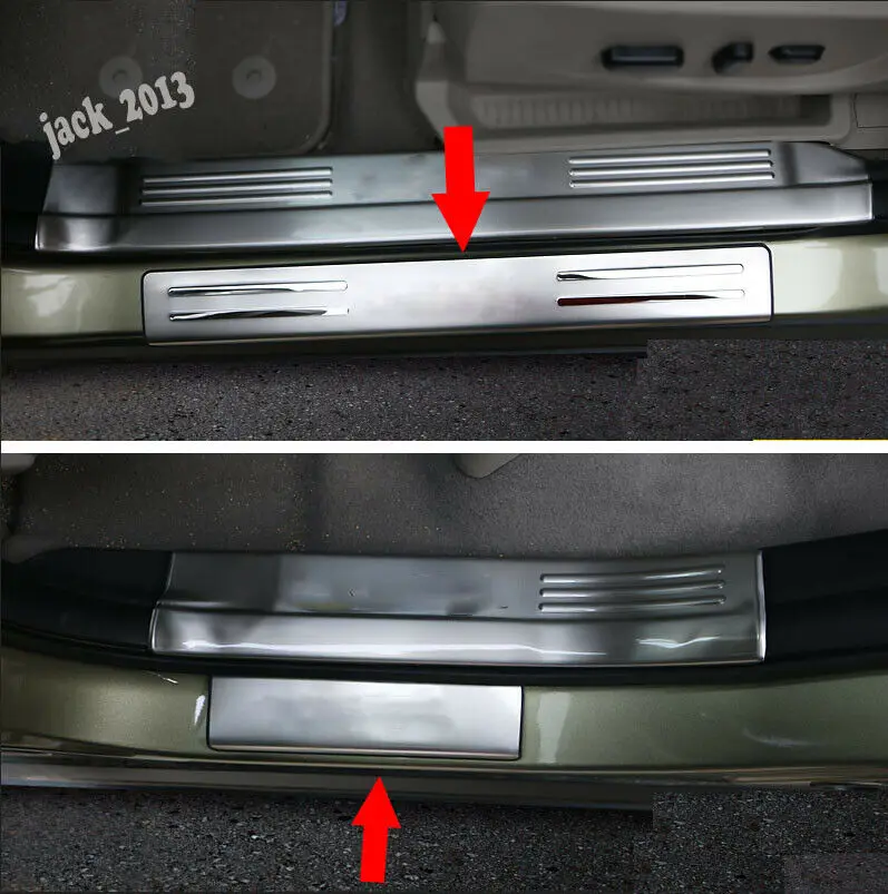 Модификация автомобиля accessoriesStainless стальные двери накладки на пороги Накладка щитки для Ford Kuga Escape 2012