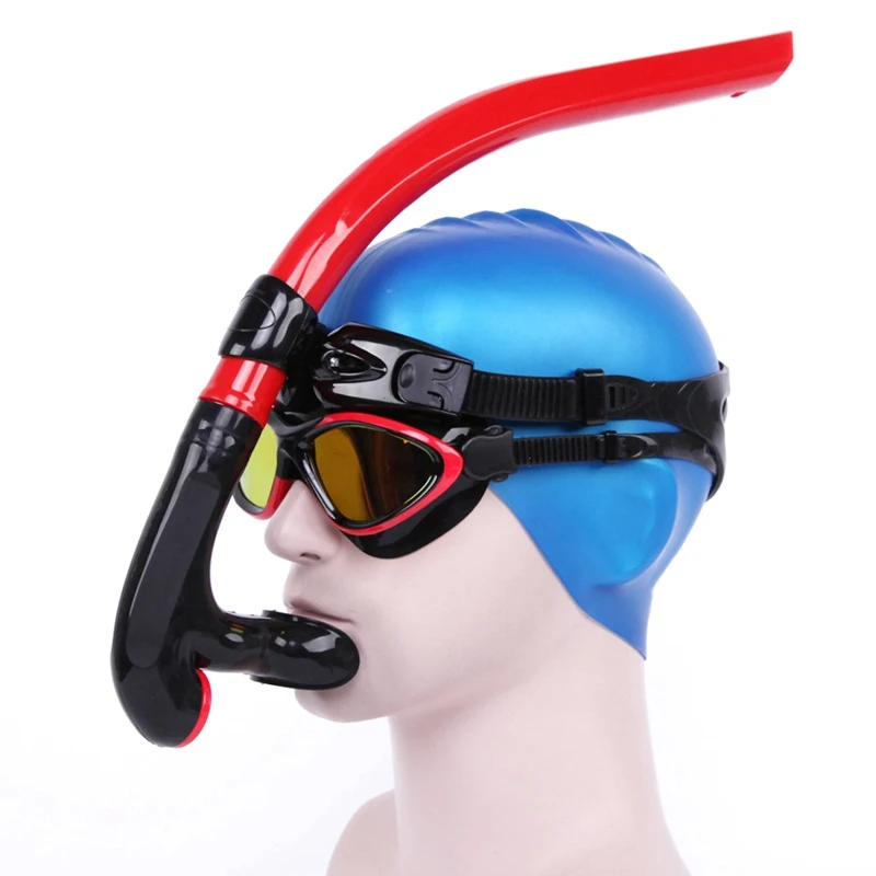 Wet Breathing Tube Center Mount Silicone Adjustable Mouthpiece One-way Valves Diving Snorkeling Gear swimming& diving