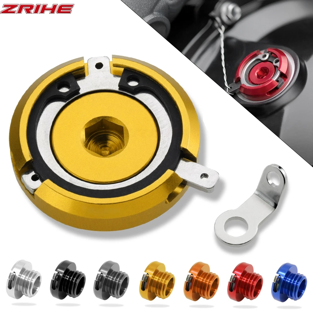 

For DUCATI HYPERSTRADA 821 2013-2015 Motorcycle accessories CNC M20*2.5 Engine Oil Filter Cover Oil Plug Cap Bolt 2014