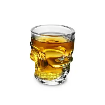 

50ML Transparent Crystal Skull Head Glass Cup For Whiskey Wine Vodka Bar Club Beer Wine Glass Fashionable 22