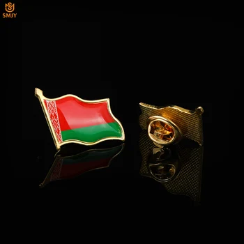 

Euro Patriot Badge Republic Of Belarus Waving Flag Pin Badge Tie/Suit Souvenir Decoration Accessories
