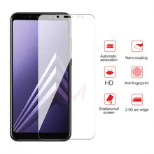 3 шт полное покрытие Защитное стекло для samsung Galaxy A5 A8 A7 закаленное стекло для samsung A6 A9 J4 J6 PLus защита экрана