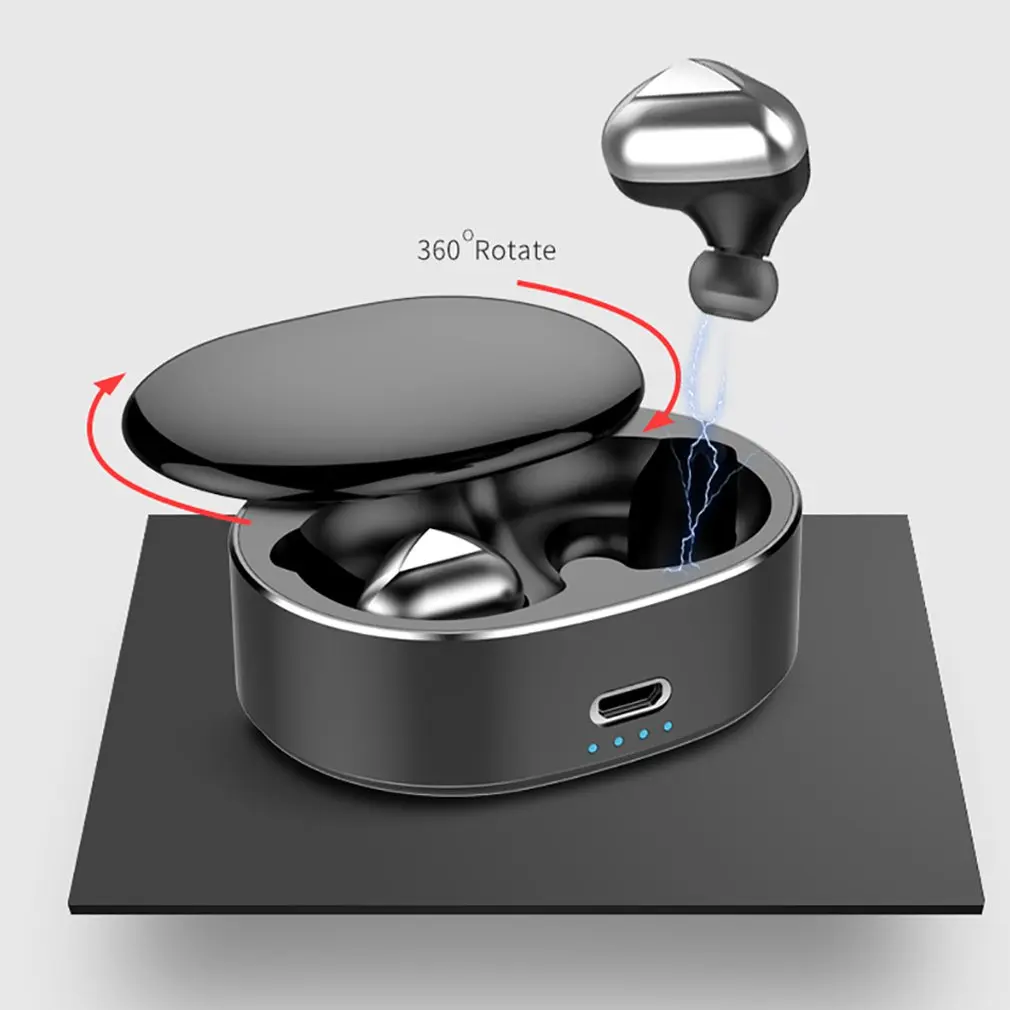 Bluetooth наушники V5.0 беспроводная гарнитура 20 метров сигнал Автоматическое Сопряжение стерео 6D шумоподавляющий наушник с зарядным устройством