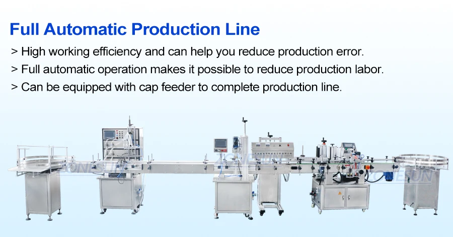 ZONESUN ZS-FAL180C10 Production Line Peristaltic Pump Liquid Filling Capping And Labeling Machine Line With Vibratory Bowl