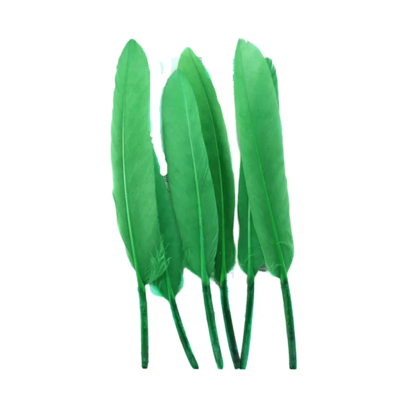 Grass green 20-100 шт./лот, натуральные утиные перья, рукоделие, для изготовления ювелирных изделий, для свадебной вечеринки, декоративные, 10-15 см, Плюм, сделай сам, для шитья, аксессуары для дома - Цвет: Grass green