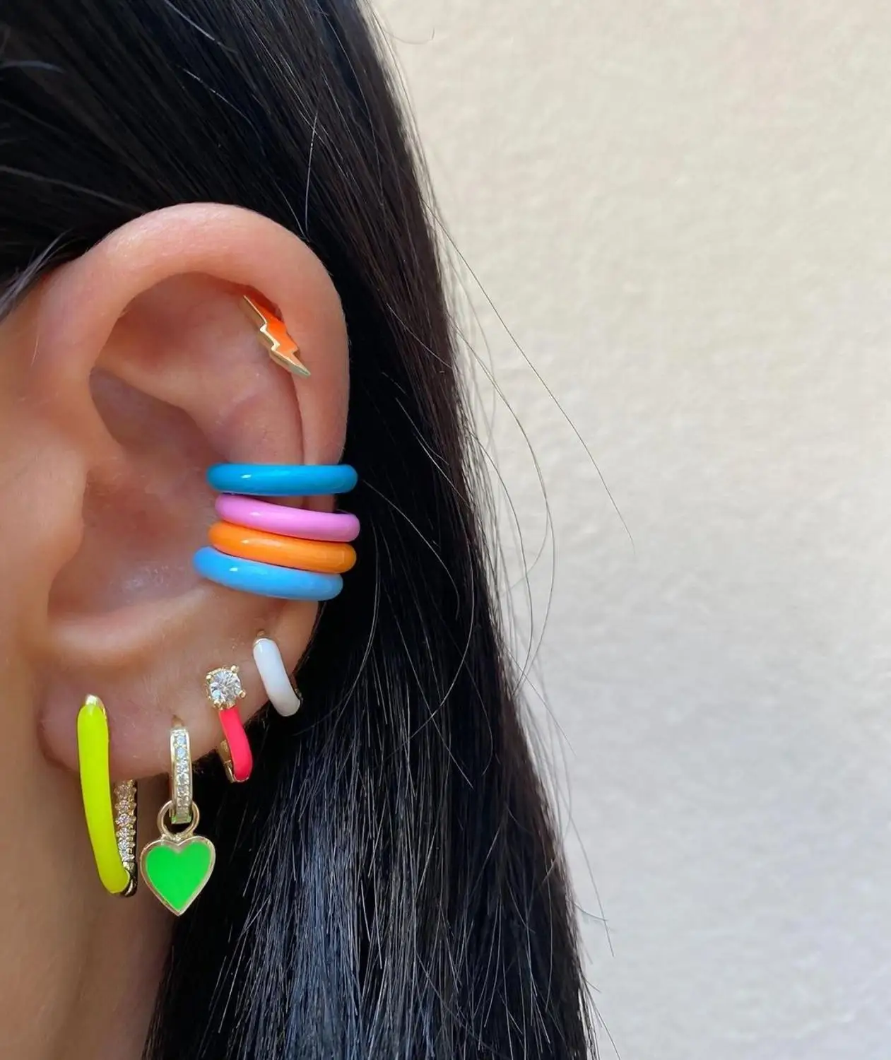 nopiercingearcuffcliponearringgoldcolorsummernewcolorful