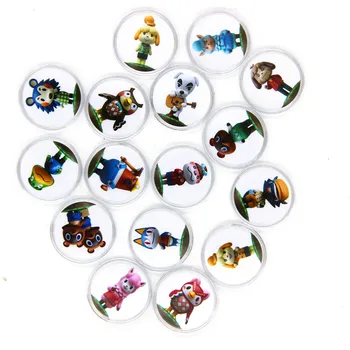 

16Pcs High Quality Circular Coin Readable Game Card Tag Animal Crossing of Amiibo Festival Collection NFC Card