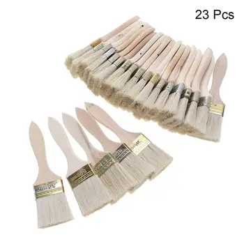 

23pcs 2 Inch Paint Brushes Wooden Handle Bristle Brush for Wall and Furniture Painting (Thin Handle)