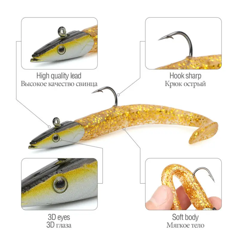 35 шт. рыболовные приманки поворотные кольца приманки Wrasse Cod Pollock соленая вода океан река