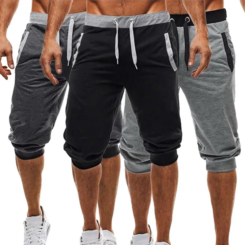 Vogue Nice New Mens Jogger Casual Slim Harem Shorts Soft 3/5 Trousers Fashion New Brand Men Sweatpants Summer Comfy Shorts