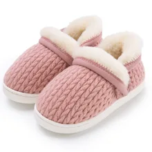 Baby Shoes Winter Slippers Warm Toddler Children Boys Girls Kids Soft Sole Cotton Shoes Anti-Slip