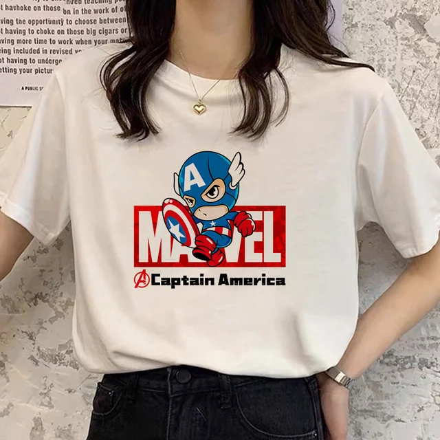 MARVEL T Shirt Summer Tee Shirt Women 