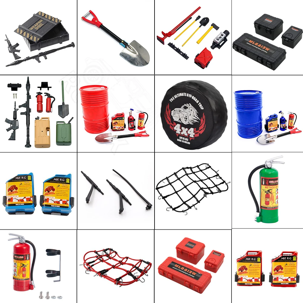 Rc Auto Gesimuleerde Decoraties Tool Accessoires Voor 110 Rc Crawler