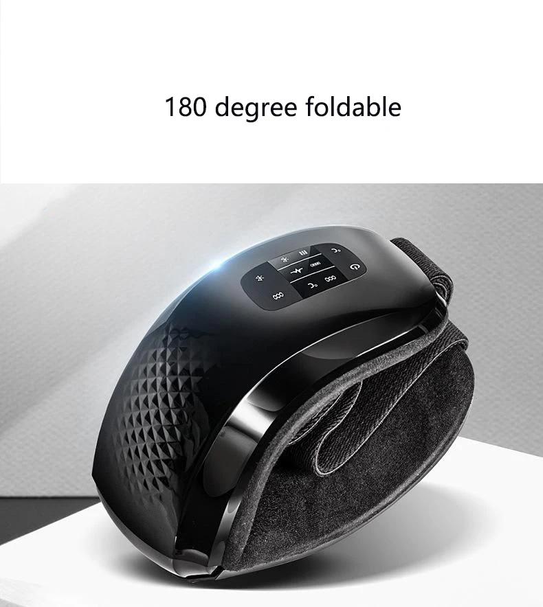 Bluetooth музыкальный массажер для глаз горячий компресс разминающий шиацу релаксационный массажный инструмент складной защитный инструмент для облегчения глаз темный круг