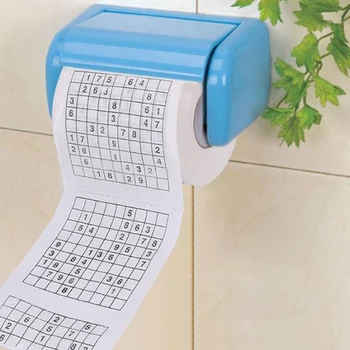 

240 sheets/roll 2-Layer Wood pulp Soft Toilet Paper Number Sudoku Roll Toilet Paper Home Rolling Paper Strong Water