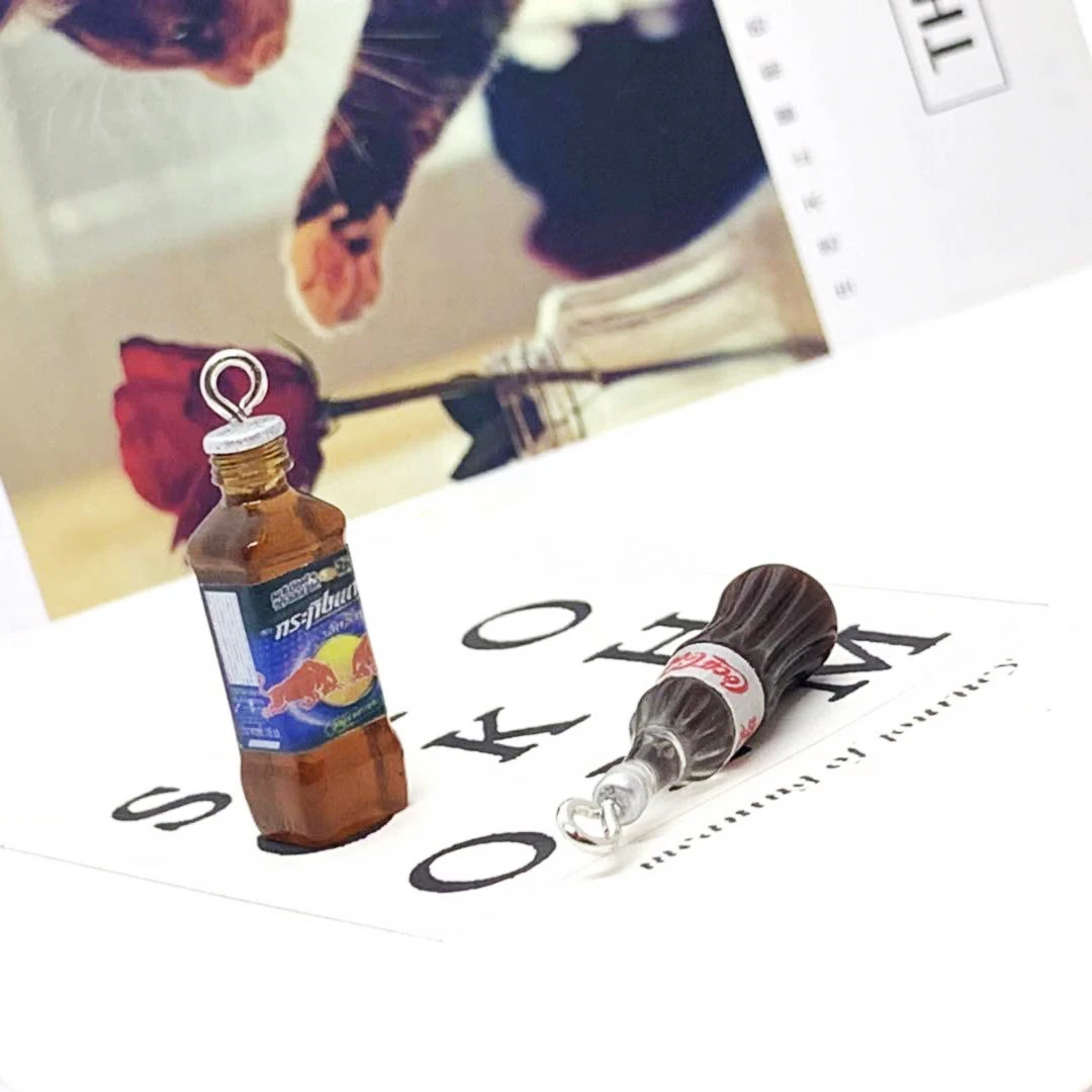 10 шт. 32*10 мм Kawaii Cola шармы Подвески для DIY украшения серьги смолы модные ювелирные