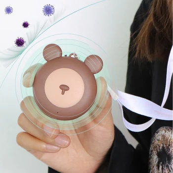 

USB Personal Wearable Air Purifier Necklace,Portable Mini Air Lonizers,Low Noise No Radiation for Adults Kids