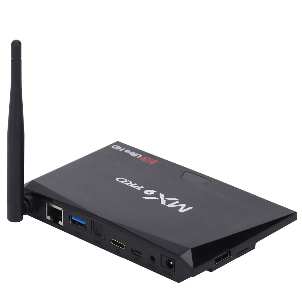MX9 Pro 4 ГБ 32 ГБ Android 7,1 ТВ приставка RK3328 Четырехъядерный 4K VP9 3D 2,4G 5G WiFi BT4.1 смарт-приставка PK X96 X96 MINI