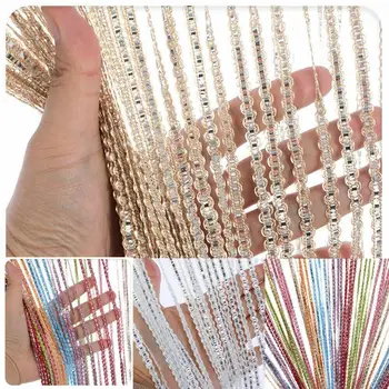 

Hanging Beaded Curtain String Door Window Curtains Tassel Fly Screen Panel