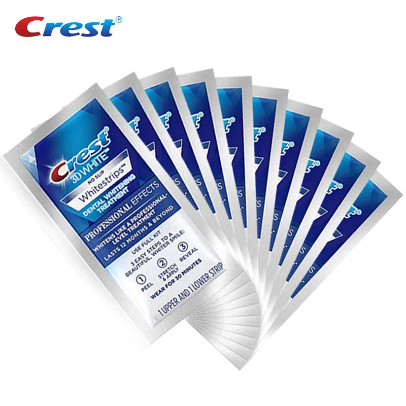 Teeth Whitening Bonus Professional New Effects 3D Luxe 2-Boxes No-Slip