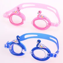 Плавательные очки для мальчиков и девочек с высоким разрешением водонепроницаемые противотуманные Детские Мультяшные детские очки Детские Обучающие очки